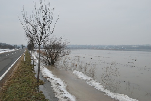 Blick nach Wettin, Pfützthal im Rücken