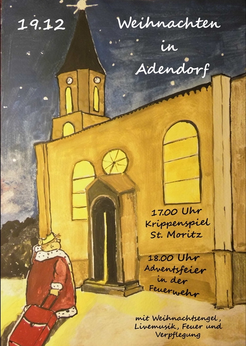 Grosse Ereignisse im kleinen Adendorf am Samstag, den 19.12.2015 ab 17.00 Uhr